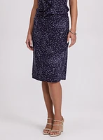 Dot Print Skirt