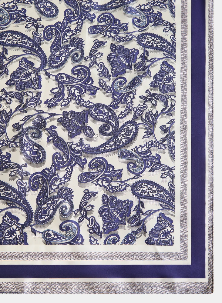 Satin Paisley Scarf