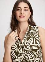 Geometric Print Day Dress
