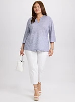 Melange Knit Top
