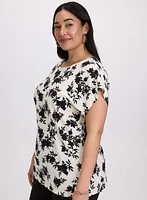 Floral Bubble Knit Top
