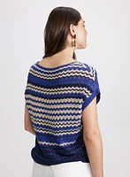 Lurex Striped Knit