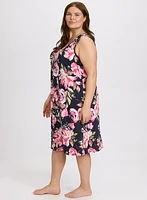 Floral Nightgown & Bathrobe Set