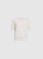 Pointelle Knit Top