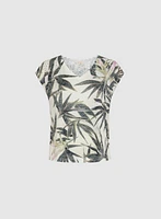 Embellished Palm Print T-Shirt