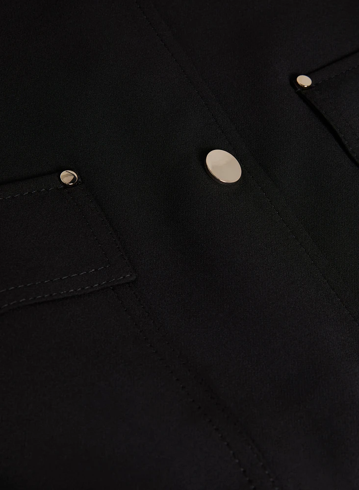 Button-Down Bomber Jacket