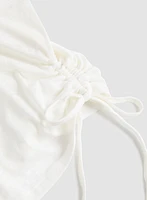Floral Print Drawstring Tee