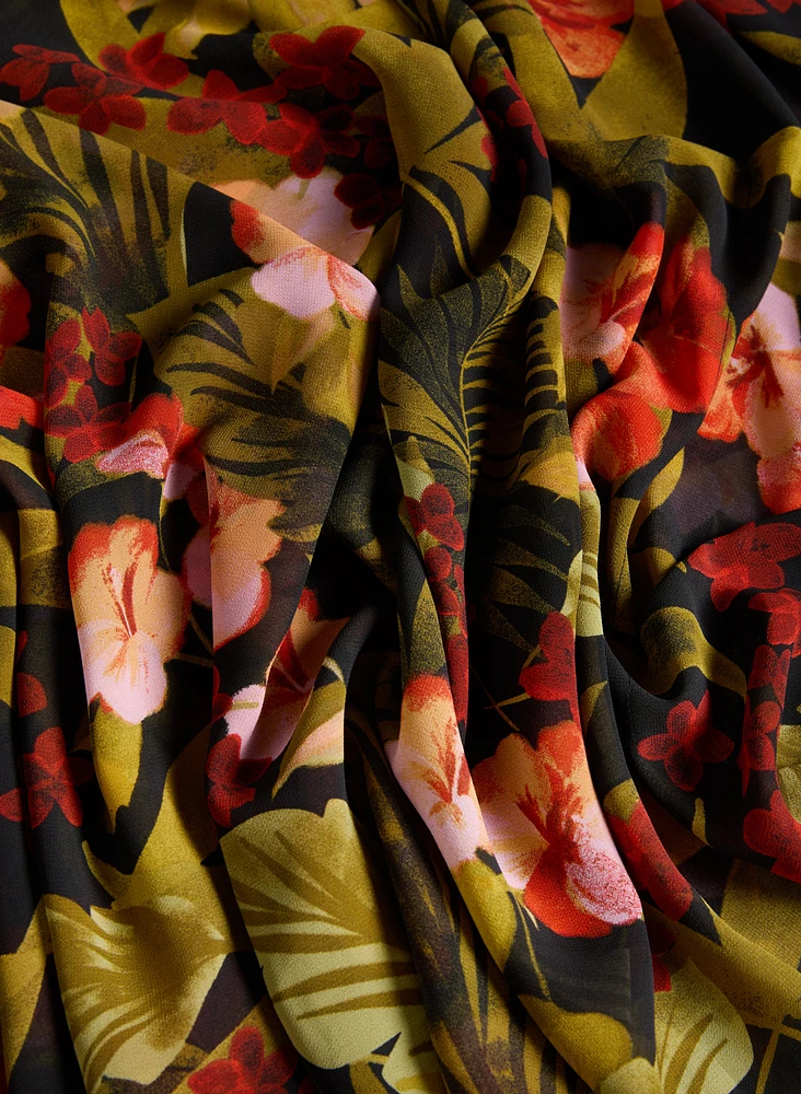 Tropical Print Blouse