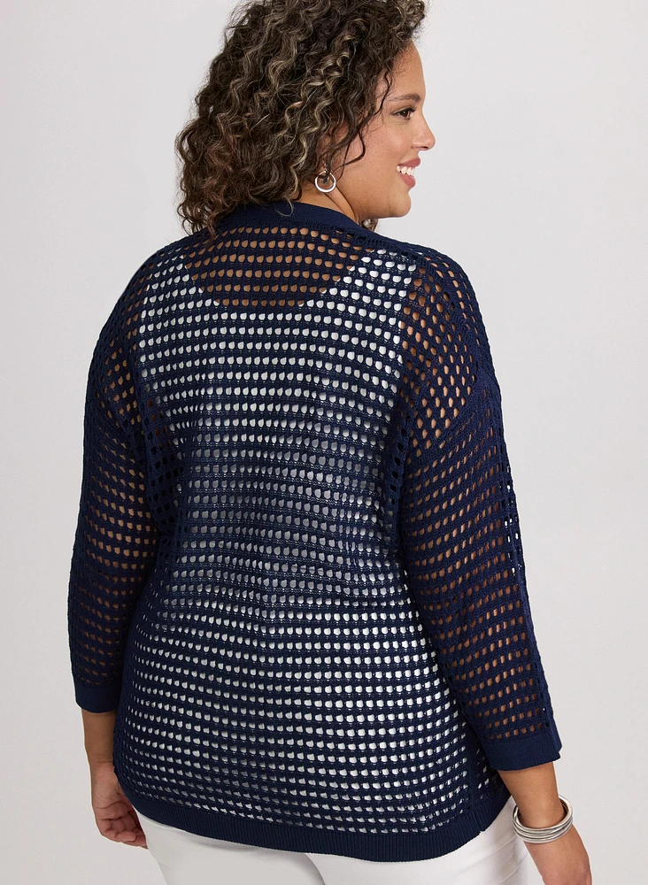 Open Knit Cardigan