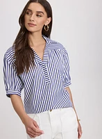 Striped Cotton Blouse