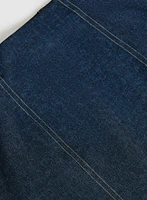 Pull-On Denim Skirt