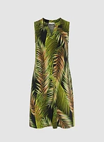 Palm Print Dress