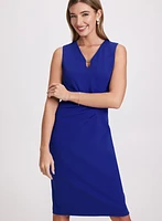 Metal Bar Embellished Dress