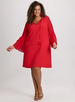 Joseph Ribkoff - Pleated Sleeve Dress