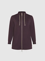 Zip-Up Long Sleeve Top
