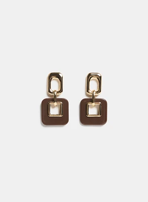 Cut-Out Resin Earrings