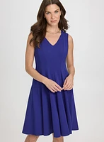 Sleeveless V-Neck Dress