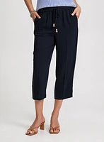 Pull-On Drawstring Capris