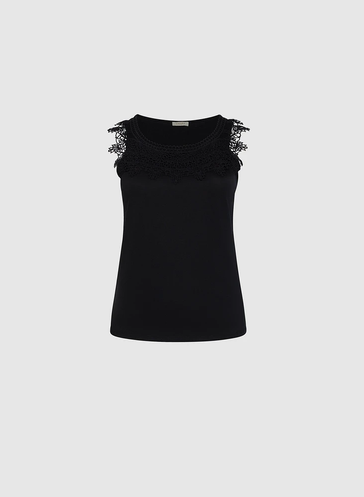 Camisole à détail en crochet