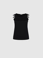 Camisole à détail en crochet