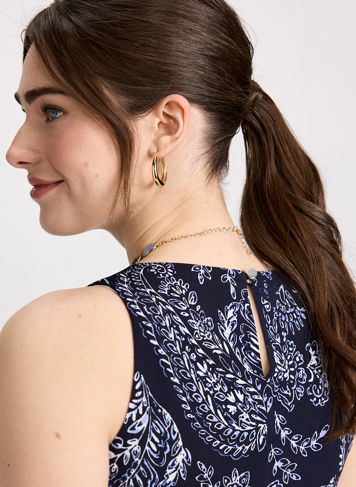 Robe maxi à motif paisley