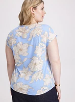 Haut à motif floral