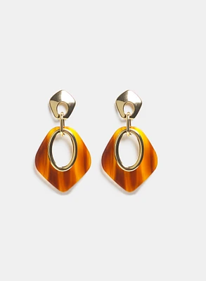 Geometric Resin Earrings