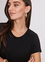 Crochet Trim T-Shirt