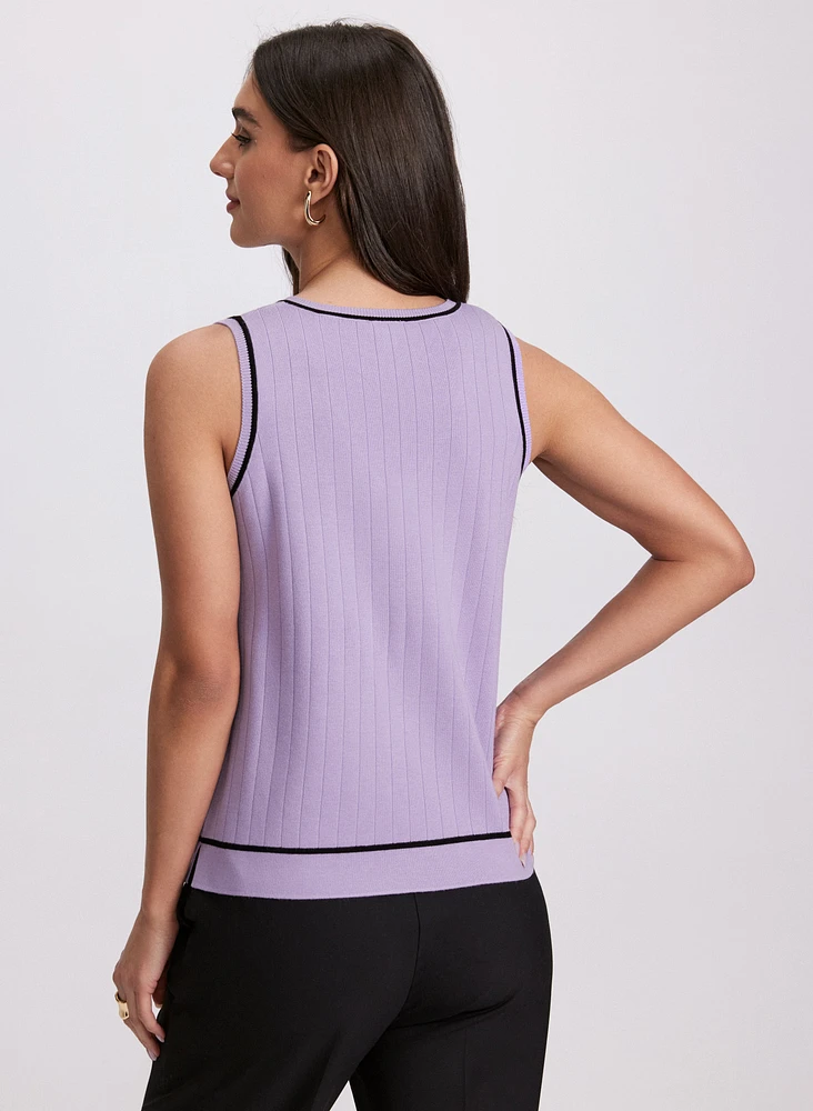 Sleeveless Knit Sweater