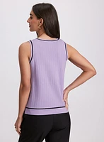 Sleeveless Knit Sweater