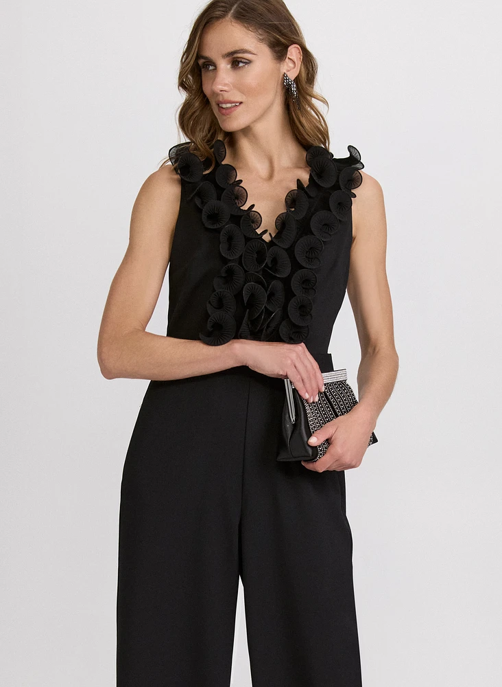 Organza Ruffle Detail Jumpsuit