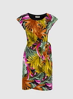 Tropical Tie-Waist Dress