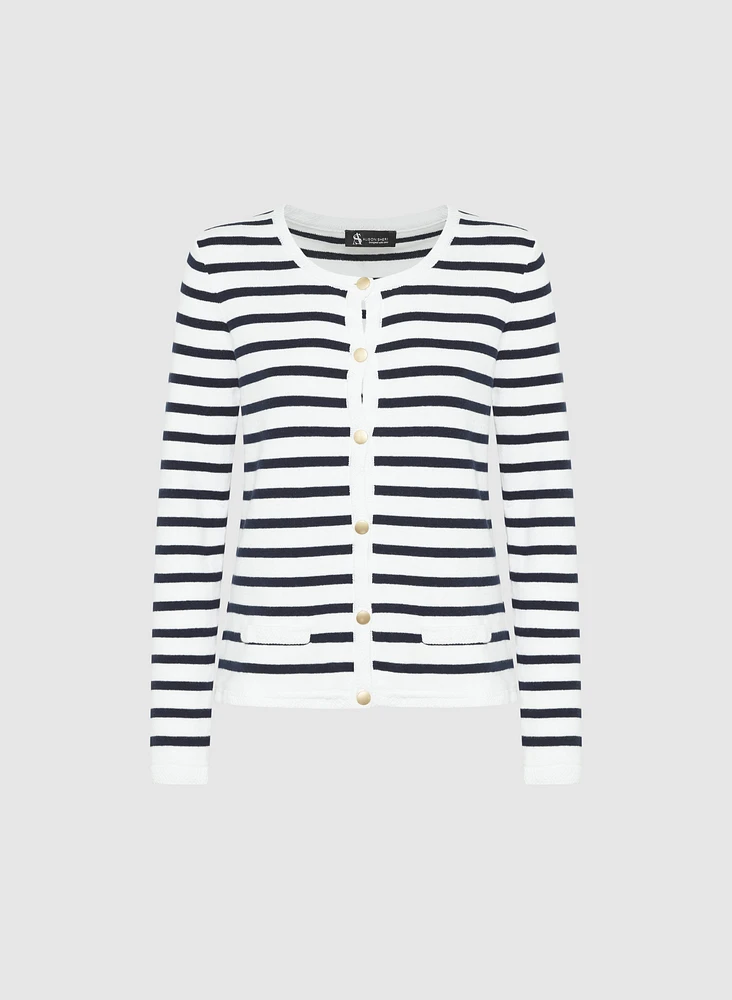 Stripe Knit Cardigan