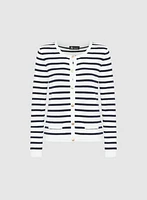 Stripe Knit Cardigan