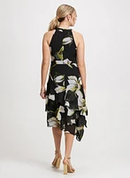 Halter Neck Chiffon Dress