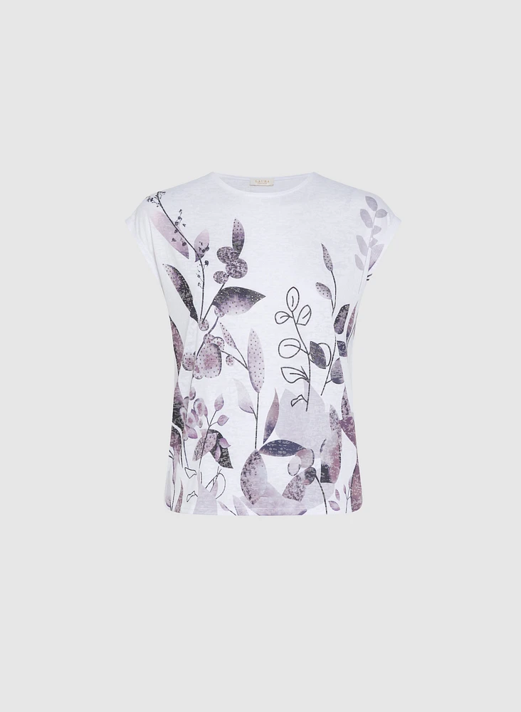 Floral Burnout T-Shirt