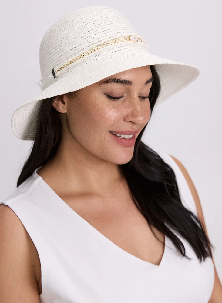Straw Cloche Hat