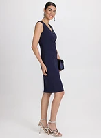 Ensemble de robe fourreau et veste en dentelle