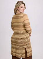 Pointelle Knit Cardigan