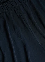 Crinkled Wide-Leg Pants