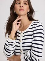Stripe Knit Cardigan