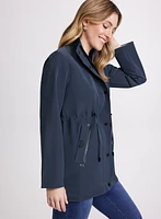 Removable Hood Rain Coat