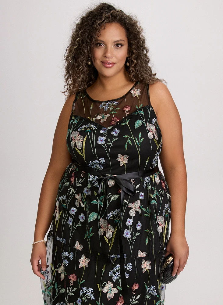 Floral Embroidered Dress