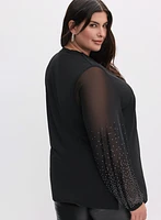 Long Sleeve Beaded Tunic