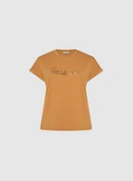 Sequined Script Tee