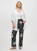 Linen Blend Button-Down Tunic