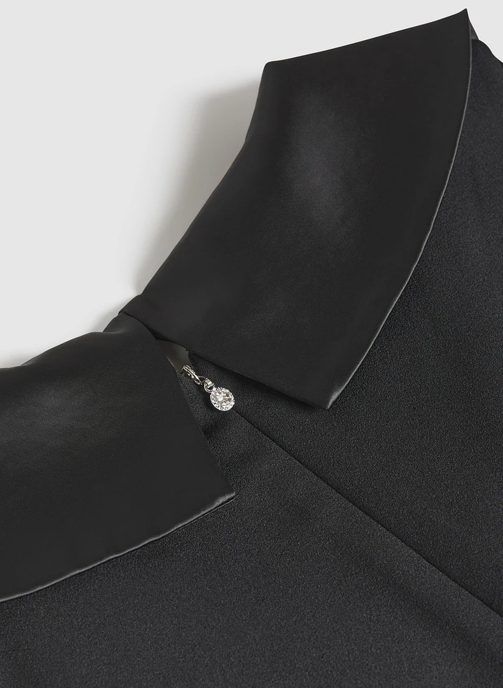 Satin Detail Dress