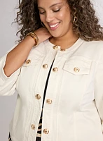 3/4 Sleeve Jean Jacket