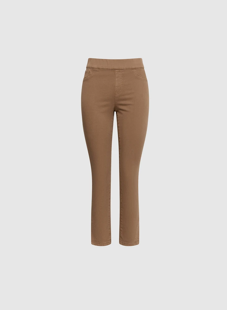 Embellished Slit Hem Jeans