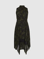 Floral Mock Neck Dress